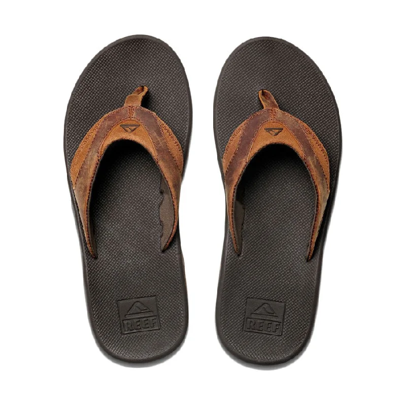 Reef Leather Fanning Sandal - Bronze