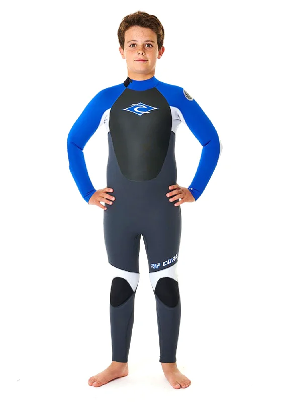 Rip Curl Boys Omega 3/2mm E-Stitch Back Zip Steamer Wetsuit