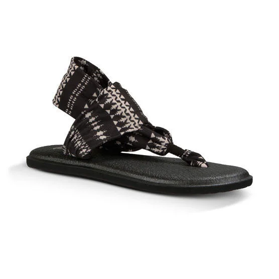 Sanuk Yoga Sling 2 Prints Sandal - Black / Natural Koa Tribal