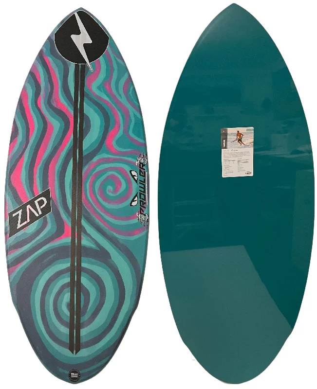 surfboards with wide tails for stability-Zap Prowler 55" Teal/Pink/Black