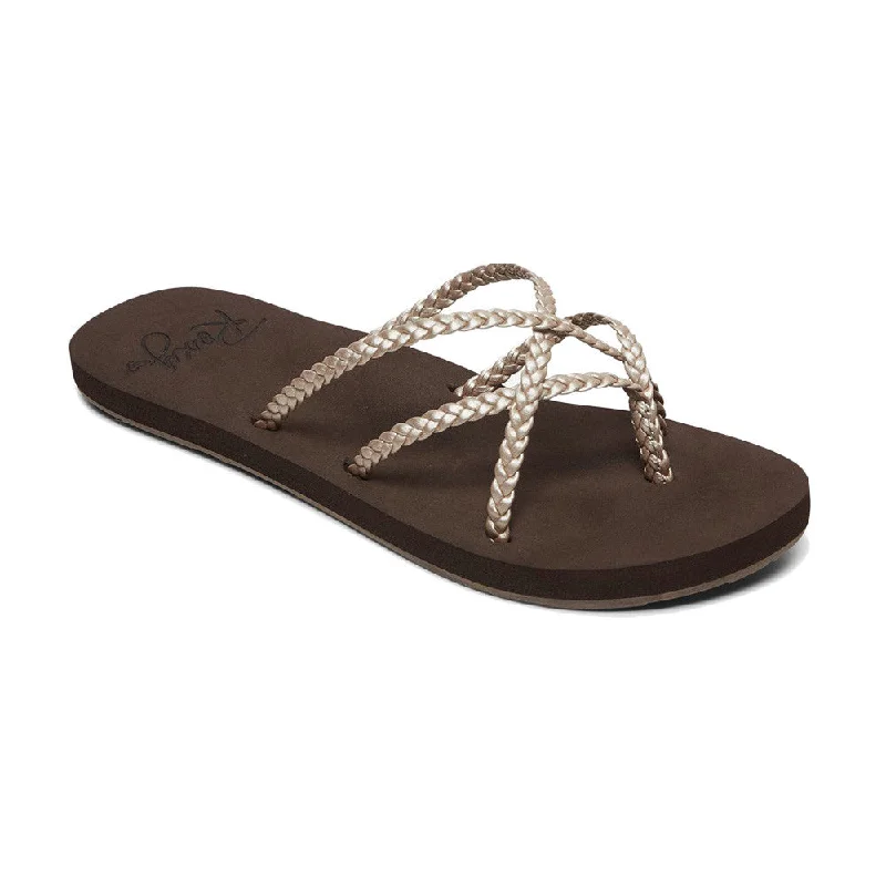 Roxy Trinn Sandals - Dark Choco / Metro Champagne