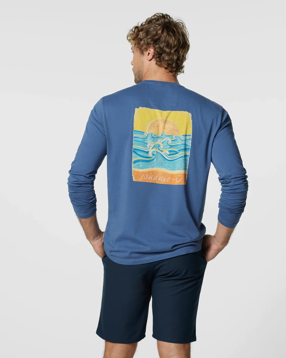 Johnnie-O Men's Vintage Wave Long Sleeve T-Shirt