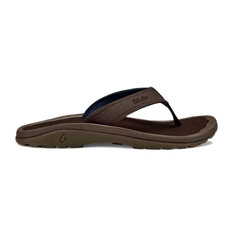 Olukai 'Ohana Sandals - Dark Wood / Dark Wood (old)