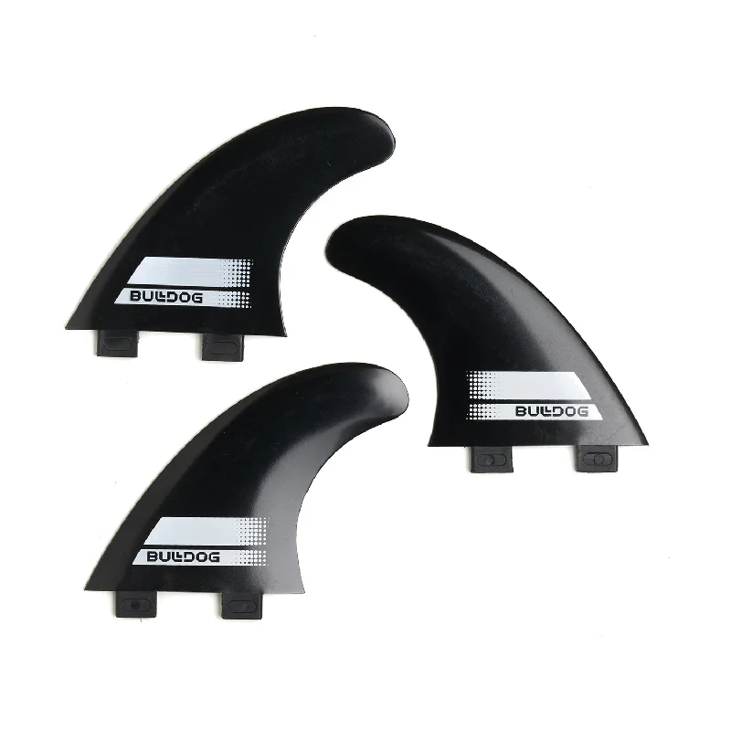 Bulldog Moulded Twin Tab Thruster Fins - Set of 3