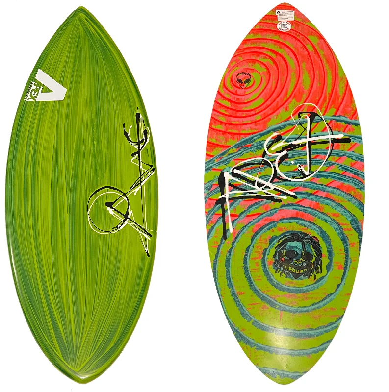 best shortboards for aggressive surfing-Apex 51" Avac Skimboard Green