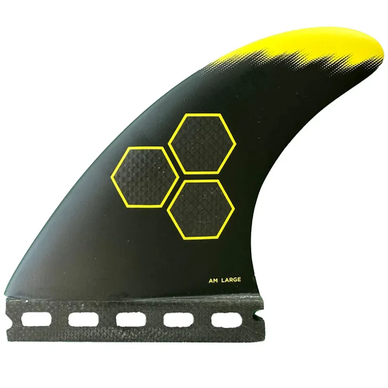 Channel Islands Tech 2 Futures 5-Fin Surfboard Fins - Large/Yellow