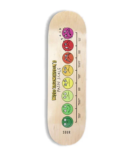 surfboards for easy transitions in changing surf conditions-Sour Nisse Pain Scale Deck 8.125