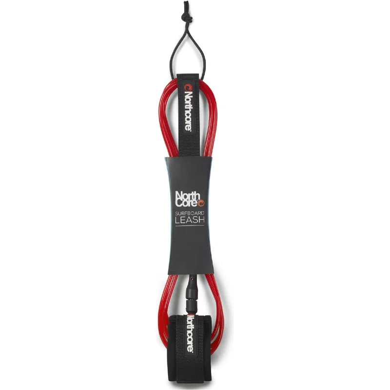 Northcore 8'0 Surfboard Leash Red