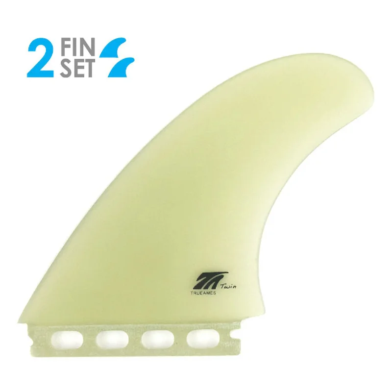 True Ames TA Futures Twin Surfboard Fins - Medium/Clear