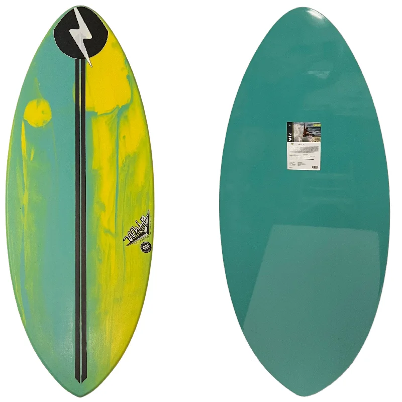 surfboards for advanced wave riding-Zap Whip V2 56" Yellow/Teal Smear