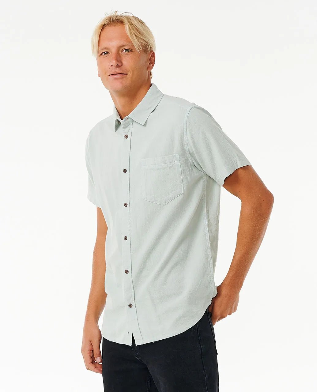 Rip Curl Mens Washed Short Sleeve Shirt