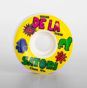 surfboards for maintaining control in heavy surf-Satori 53mm Brian Delatorre DE LA 101a Wheels