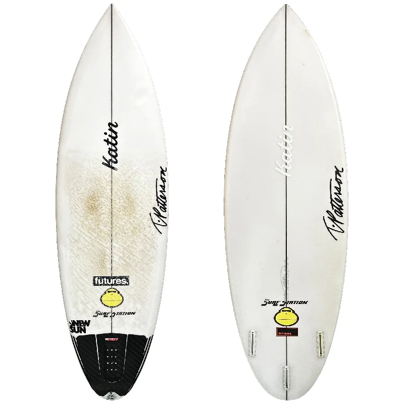 surfboards for aggressive rail-to-rail movement-T. Patterson New Sun 5'4 Consignment Surfboard - Futures