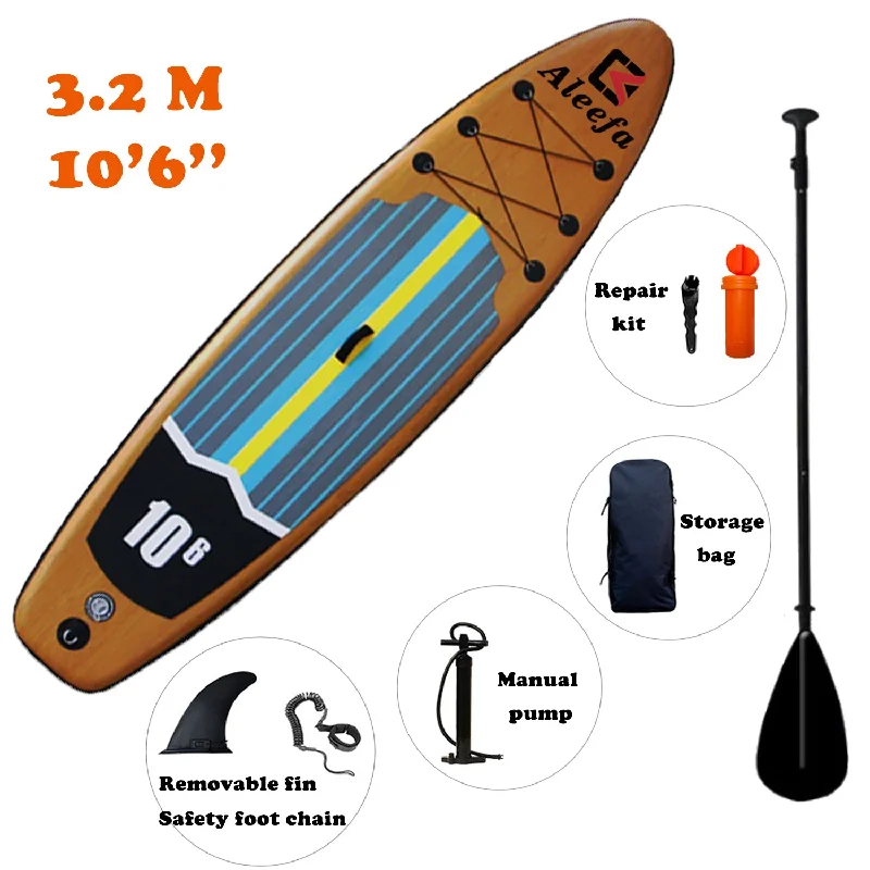 10'6'' 11' Inflatable Stand Up Paddle Board inflat Surf SUP Paddle