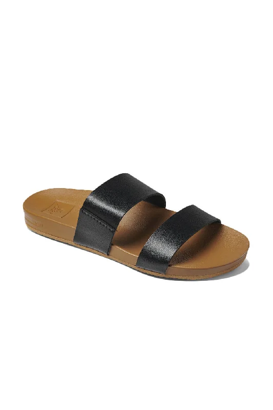 Reef Women's Cushion Bounce Vista Sandal - Black / Natural