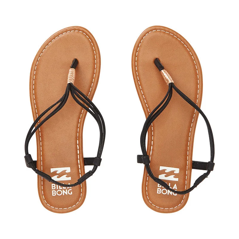 Billabong Strand Walk Sling Back Sandals - Off Black