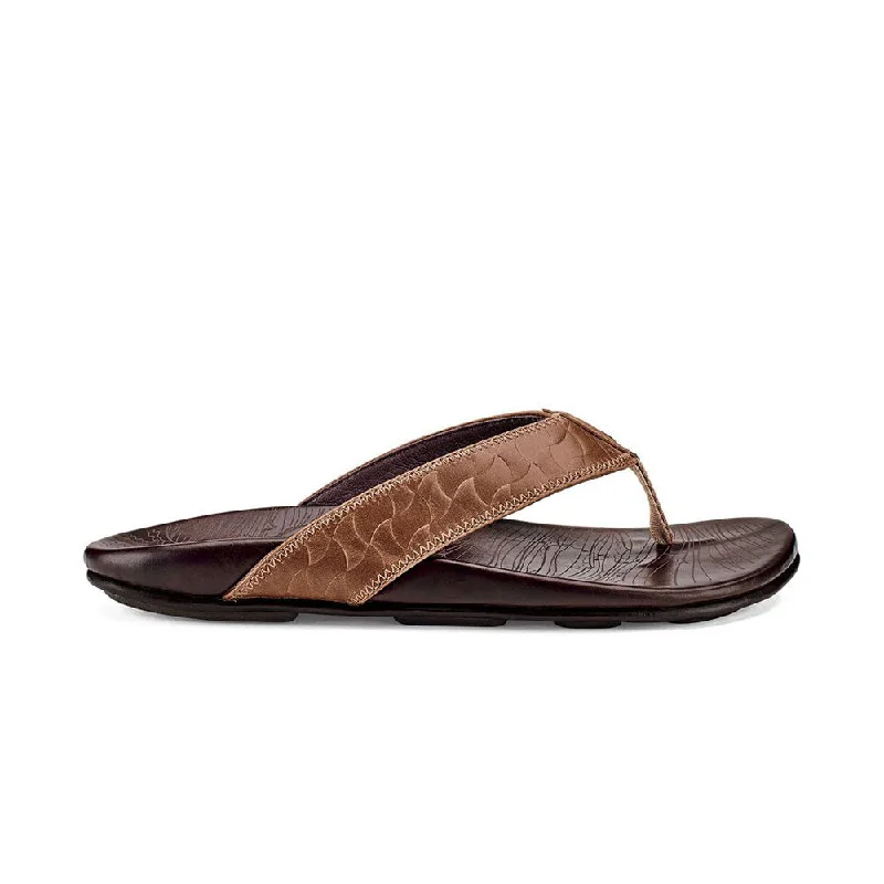 Olukai Hikianalia Sandals - Tan / Dark Java