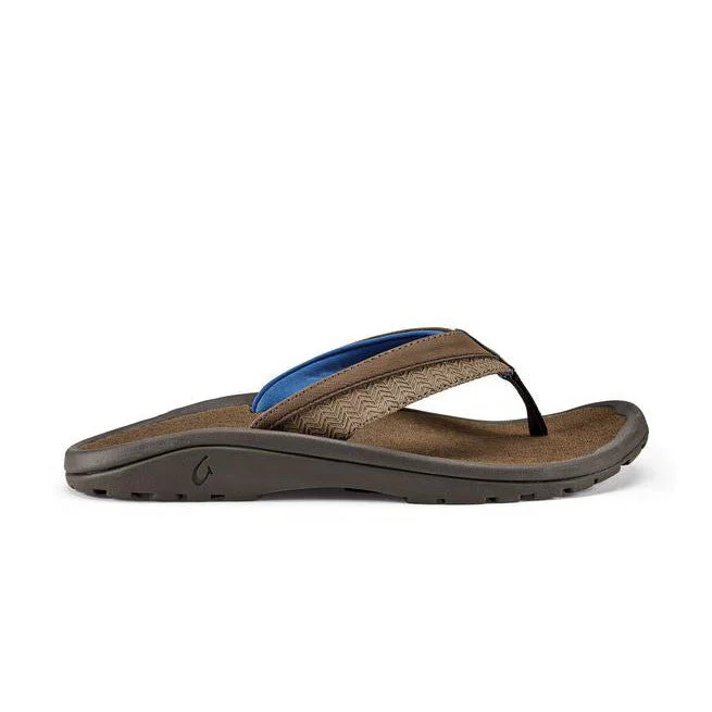 Olukai Ohana Koa Sandals - Espresso / Mustang