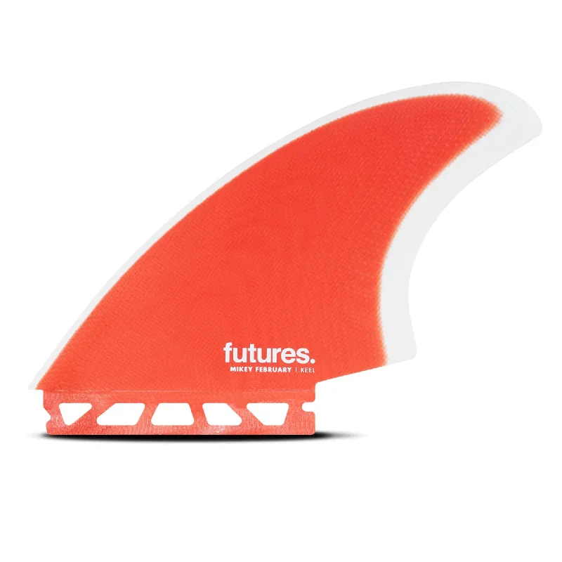 Futures Mikey February Fiberglass Keel Surfboard Fins - Large/Red