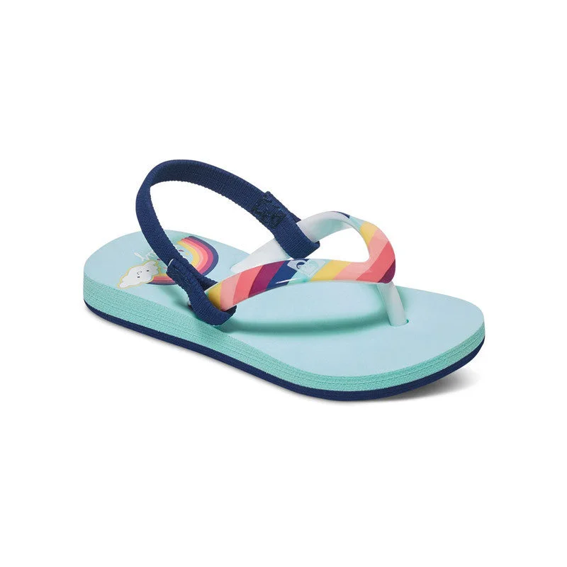 Roxy Girls Pebbles Backstrap Sandals - Rainbow