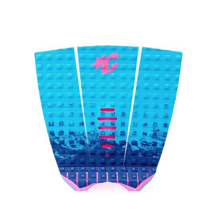 Creatures of Leisure Mick Fanning Lite Signature Traction Pad - Cyan Fade Pink