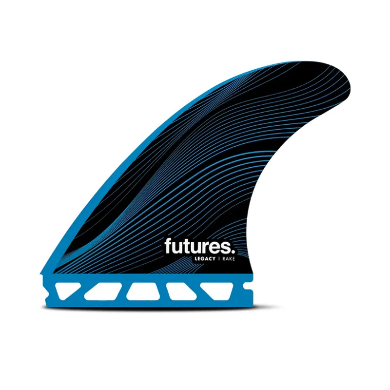 Futures R6 Honey Comb Legacy Series Tri Surfboard Fins - Medium/Blue