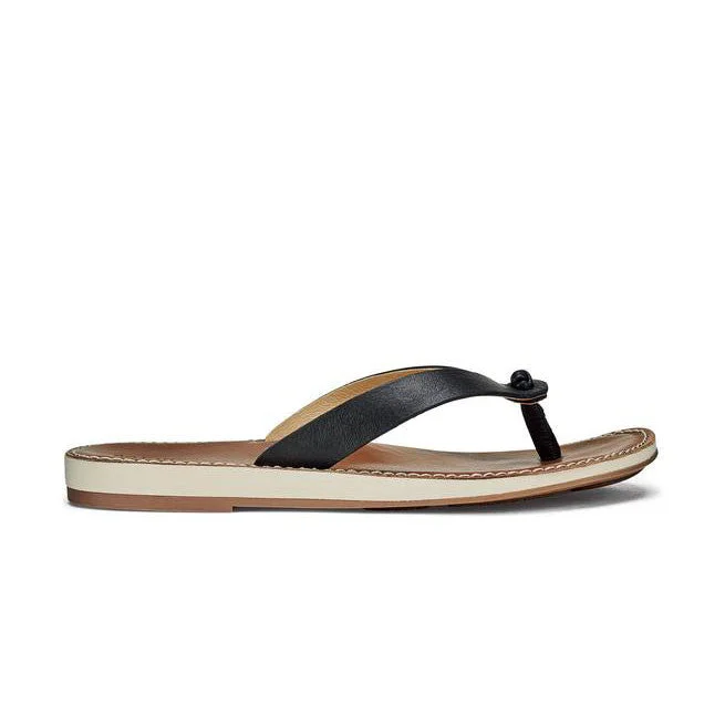 Olukai Women's Nohie Sandals - Black / Tan