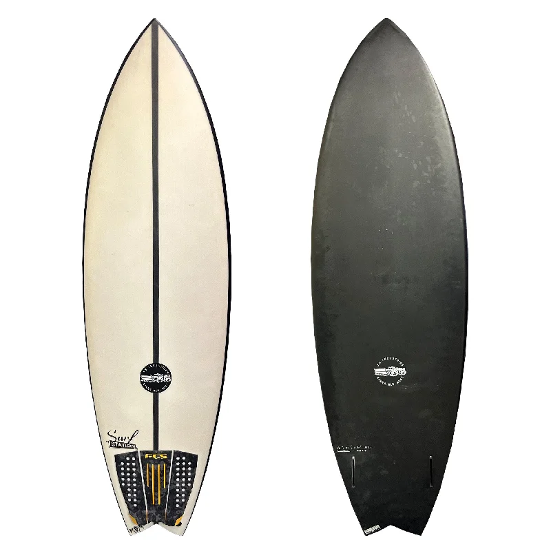 longboard surfboards for cruising-JS Industries Black Baron 6' Consignment Surfboard - Futures