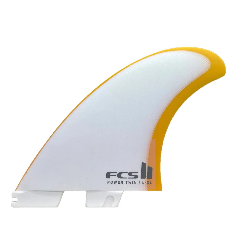 FCS II Power Performance Glass 2+1 Surfboard Fins - X-Large/Mango