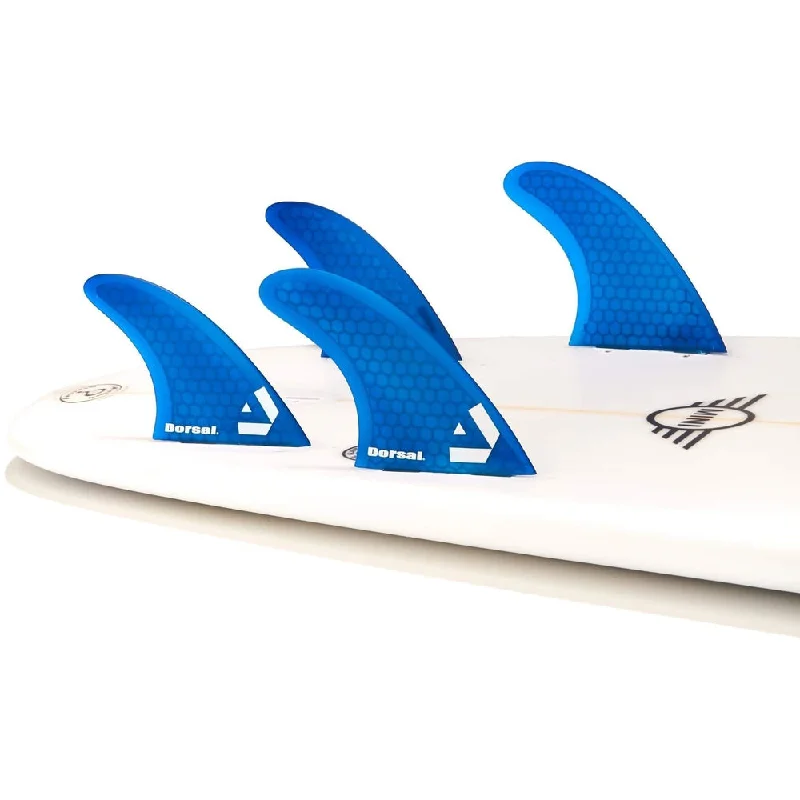 DORSAL Surfboard Fins Quad 4 Set FCS Compatible