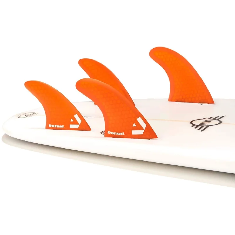 DORSAL Surfboard Fins Quad 4 Set FCS Compatible